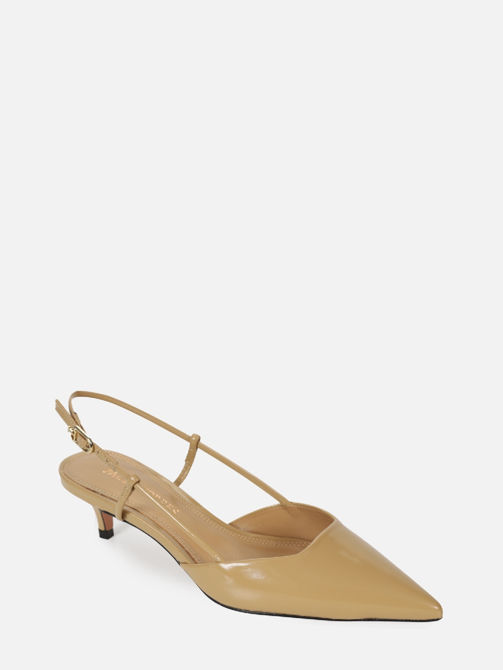 SCARPIN EM COURO CASSIE SAFARI SALTO BAIXO