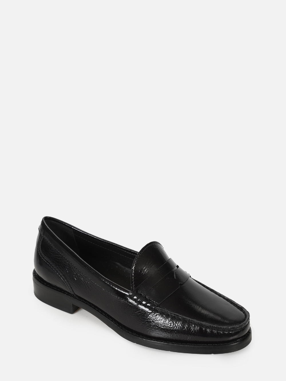 MOCASSIM EM COURO CASSIE PRETO