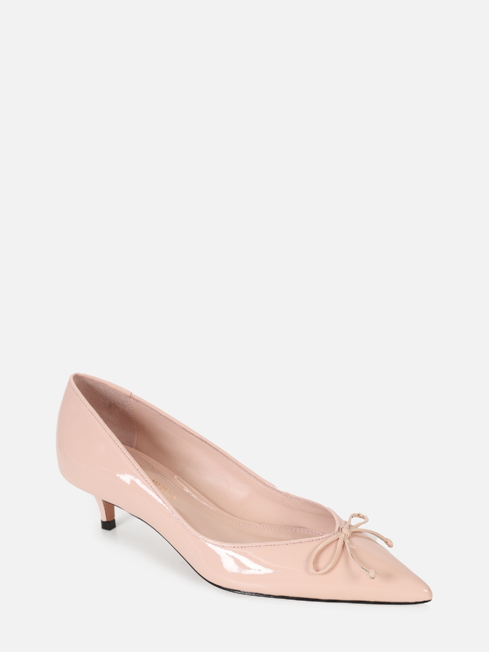 SCARPIN EM COURO VERNIZ MARIE ROSA SALTO BAIXO FINO