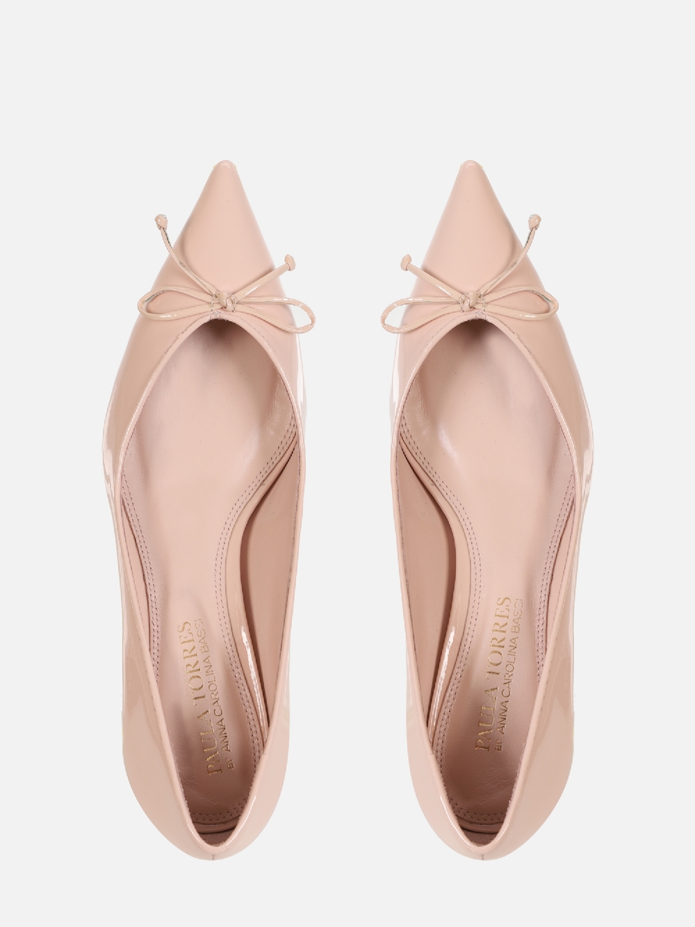 SCARPIN EM COURO VERNIZ MARIE ROSA SALTO BAIXO FINO